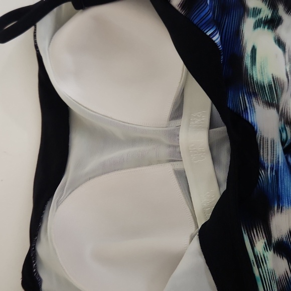 Christina Black and White Swimsuit Size 10 Medium Beach Pool Party Cruise - Picture 8 of 9